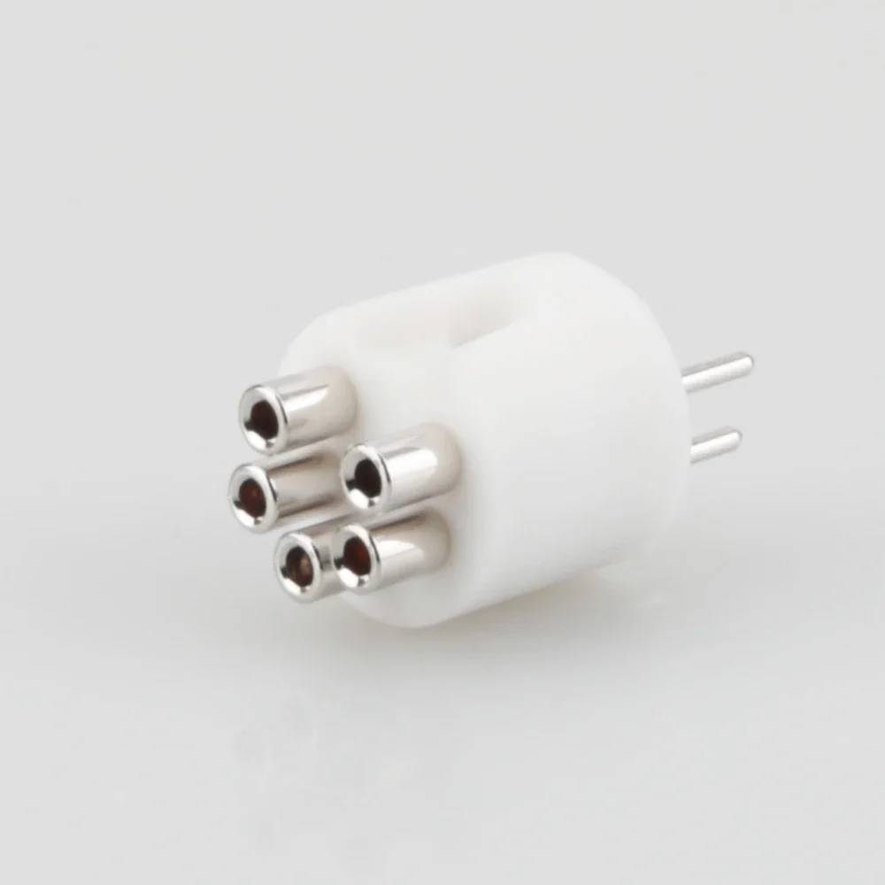 Viborg LP107R sumbat phono pria DIN tembaga murni berlapis Rhodium steker MDIN R steker pria DIN TONEARM steker cocok untuk Reda RB250 251 300 301