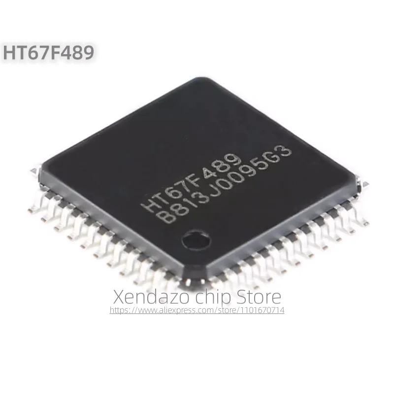 10pcs/lot HT67F489 LQFP-44 package Original genuine A/D+LCD type Flash microcontroller chip