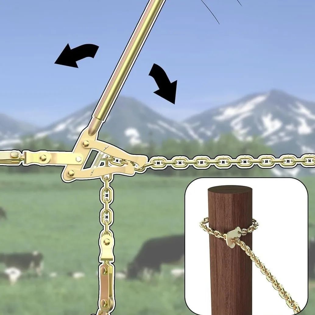 Reparador de cercas FST003, tensor de cables, herramienta manual multifuncional