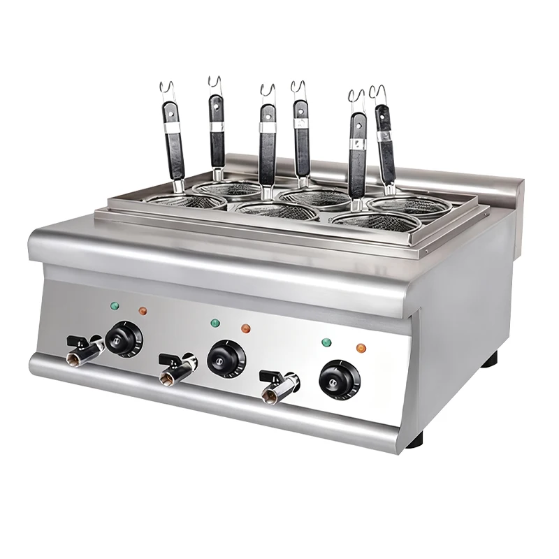 

Factory Direct Sales of Countertop Electric Multi-head Pasta Stove Commercial Six-head Oden Machine Stainless Steel 3000-5000W
