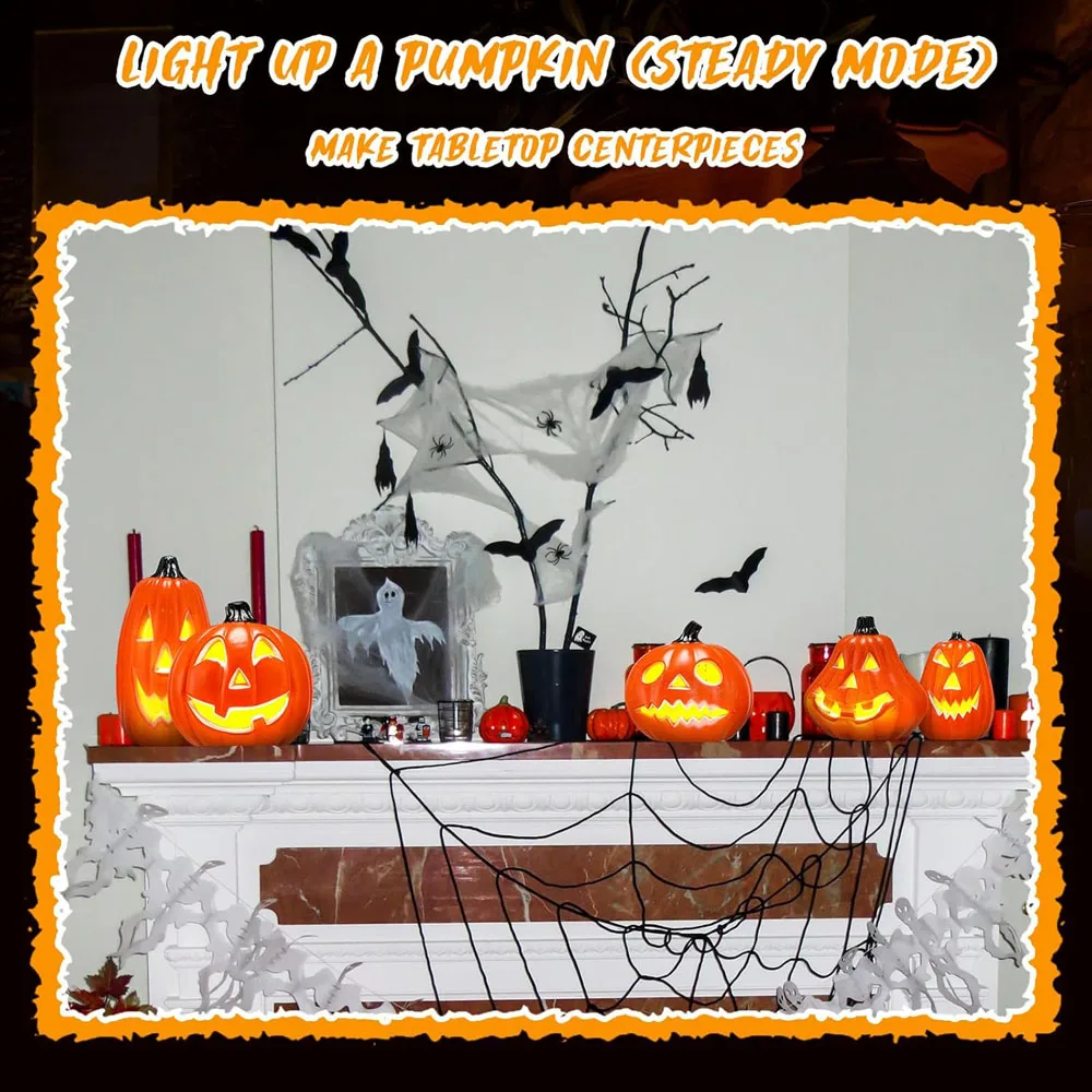 2025 abóbora de halloween led luz lanterna iluminando decoração para casa para festa de halloween decoração do quarto ao ar livre jardim abóbora lâmpada