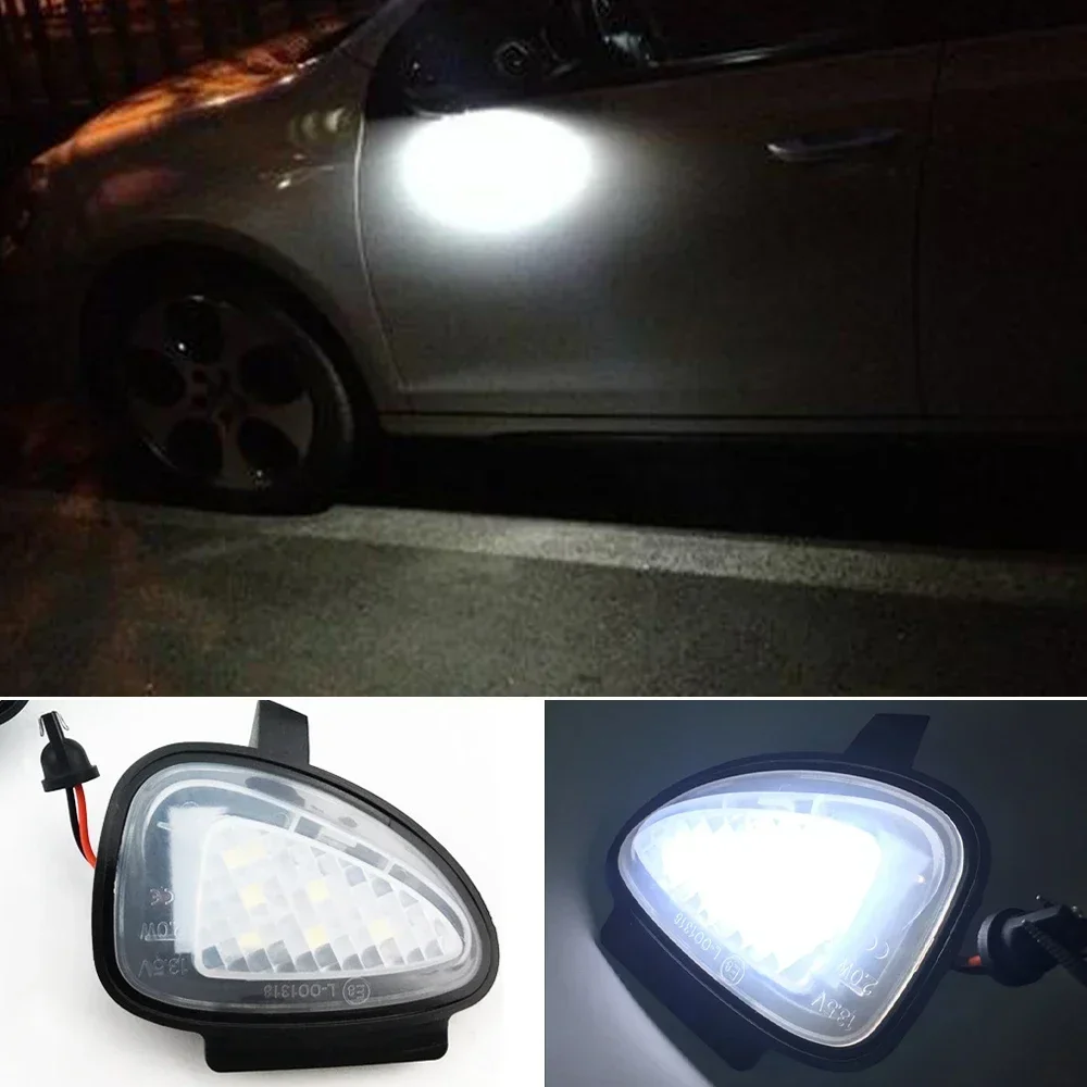 

New！ CSCSNL 1 Set Canbus Led Under Side Mirror Puddle Light Module For VW Golf MK6 6 MKVI C45 Cabriolet White Led Lamp