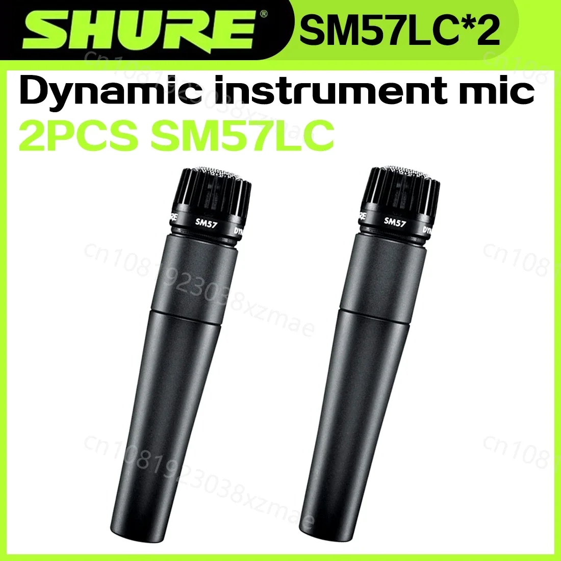 2 pezzi SHURE SM57 microfono dinamico leggendario professionale cablato palmare cardioide Karaoke Mic Stage Studio Recording