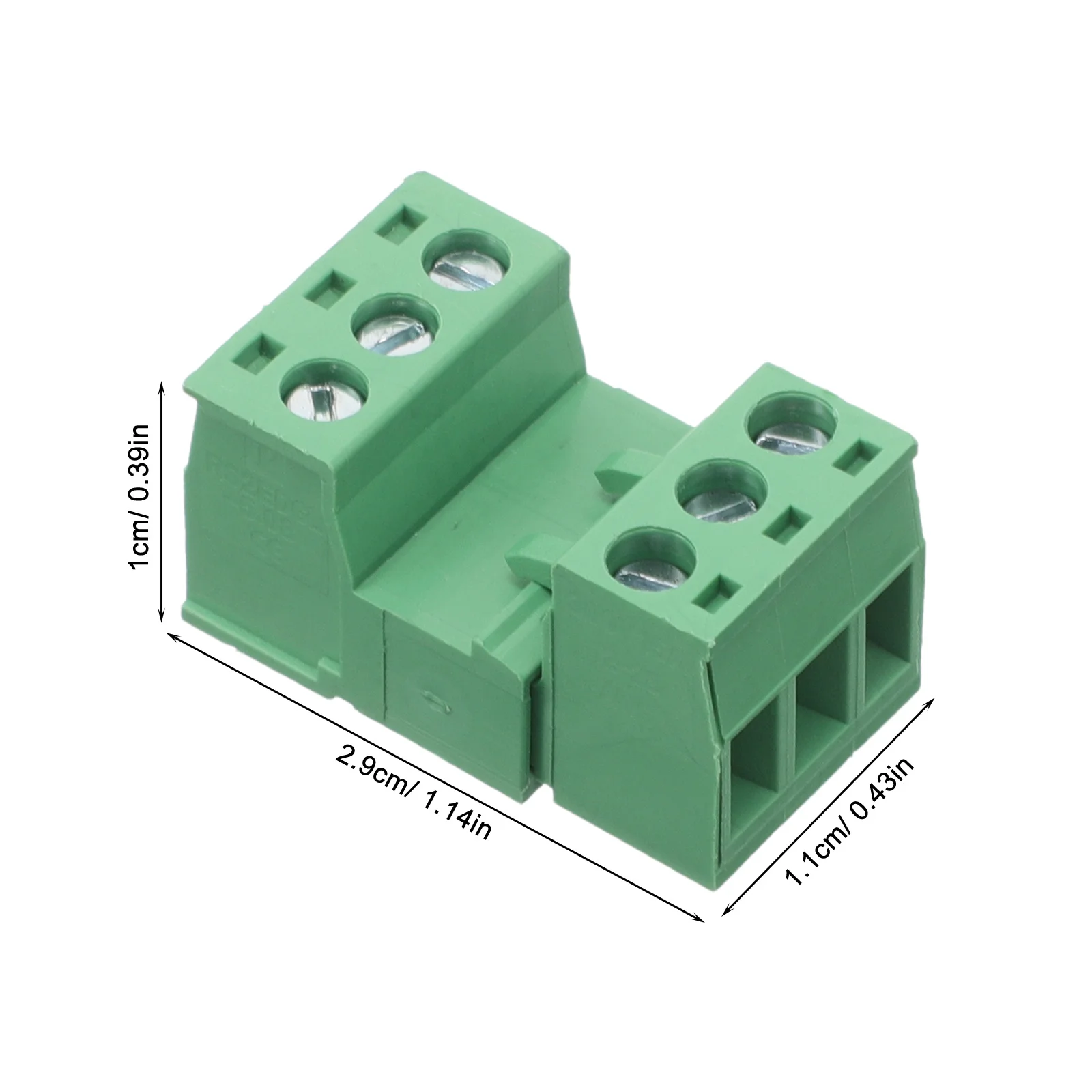 20Pcs Plug Terminal Block Pcb Connector No-Solder Space-Saving Wiring Electrical Ground Power Distribution Copper Grounding Bar