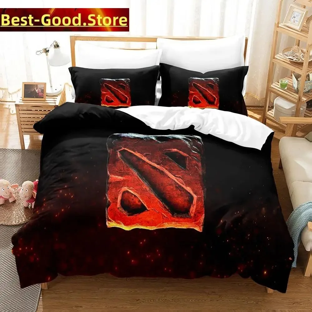 3D Print Fashion Dota 2 Game Bedding Set Boys Girls Twin Queen King Size Duvet Cover Pillowcase Bed boys Adult Bedroom