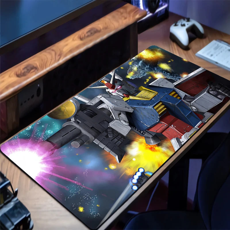 لوحة الماوس الميكانيكية المحارب RX-78-2 Gundam المطاط مكتب حصيرة HD الألعاب ماوس الوسادة لوحة المفاتيح تمديد الوسادة عدم الانزلاق مكتب ماوس حصيرة
