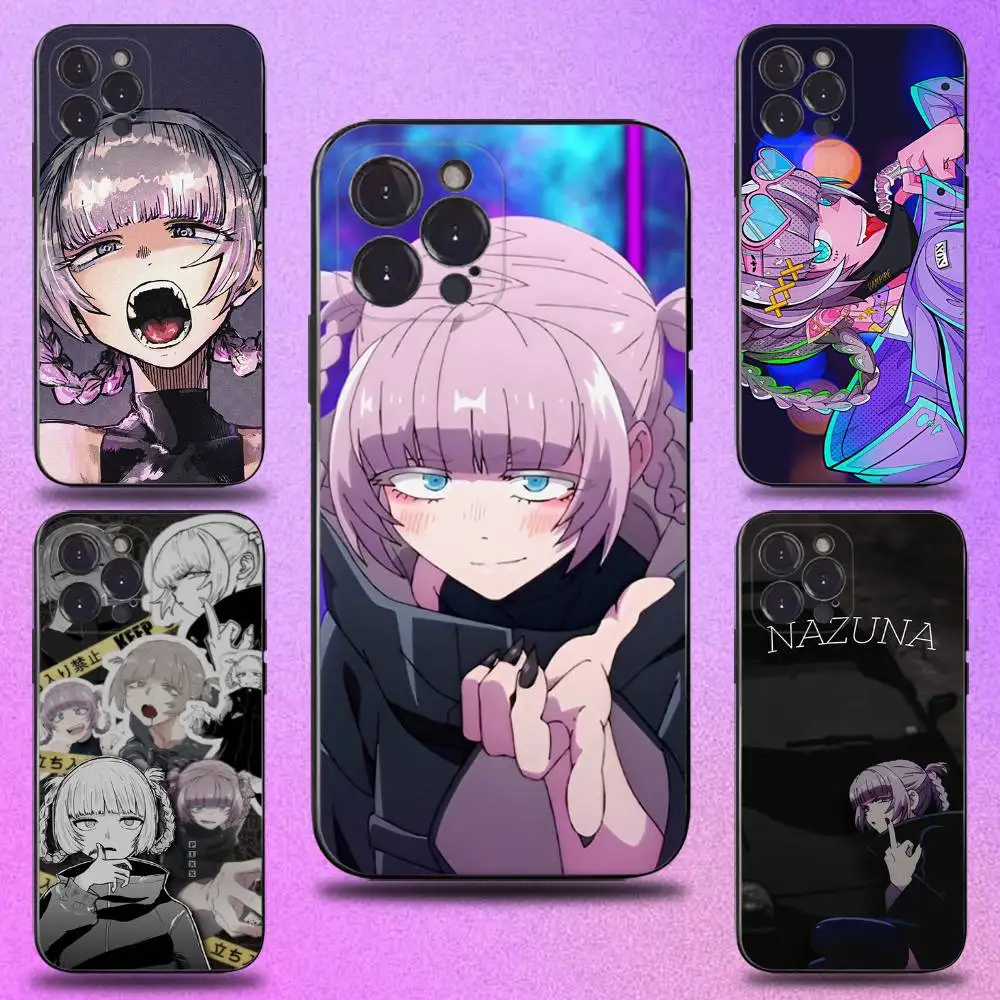 

Nanakusa Call of the Night Phone Case For iPhone 16,15,14,13,12,11 Plus,Pro Max,XS,X,XR,SE,Mini,8,7,Soft Silicone Black Cover