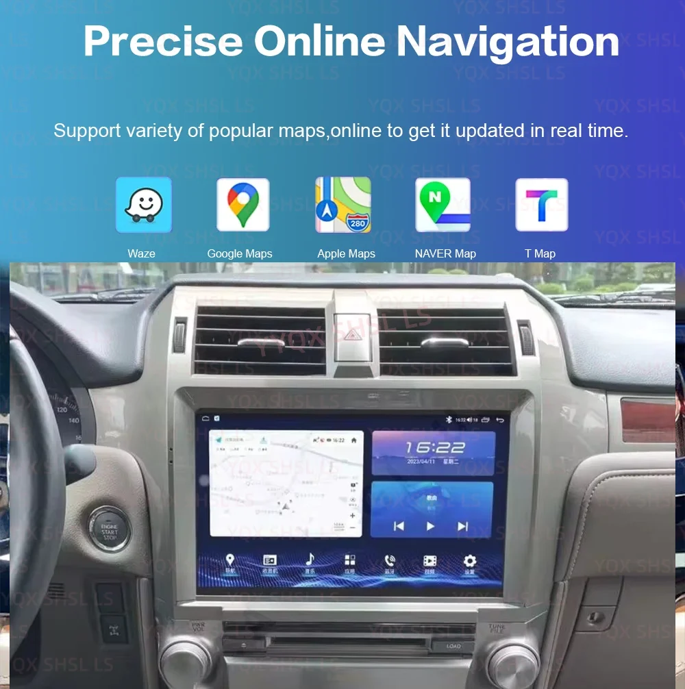 

Android For Lexus GX400 GX460 2010-2020 Car Carplay GPS Navigation Radio Stereo Multimedia Video Player 1920×1080 Qled Screen