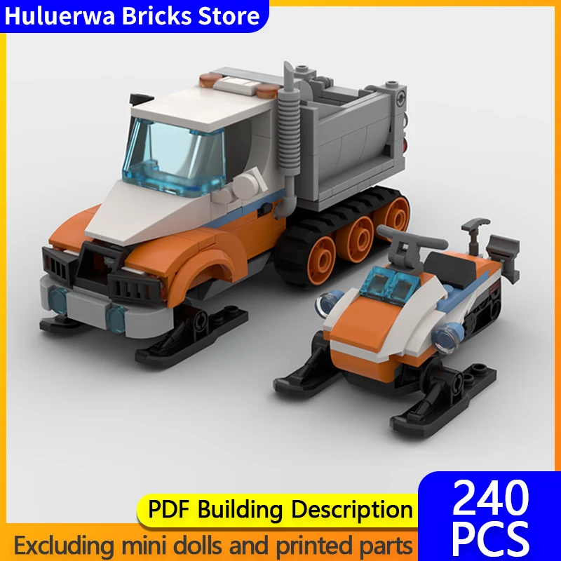 

Модель скоростного гоночного автомобиля MOC, строительные кирпичи, арктический самосвал, модульная технология, детские праздничные подарки, сборка игрушек, костюм