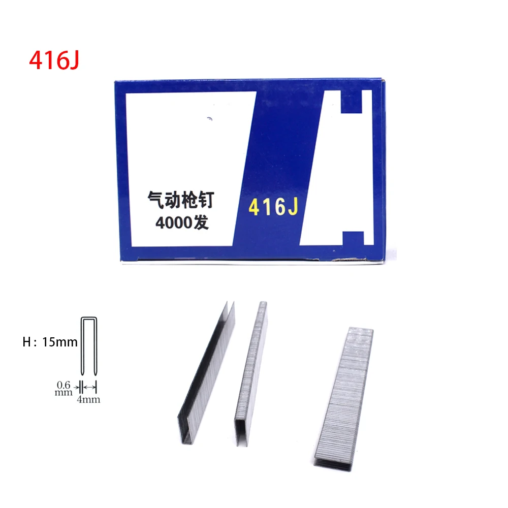 4000Pcs U Staples For Framing Tacker Electric Staple Gun Air Nailer 422J 416J 410J Woodworking Tools