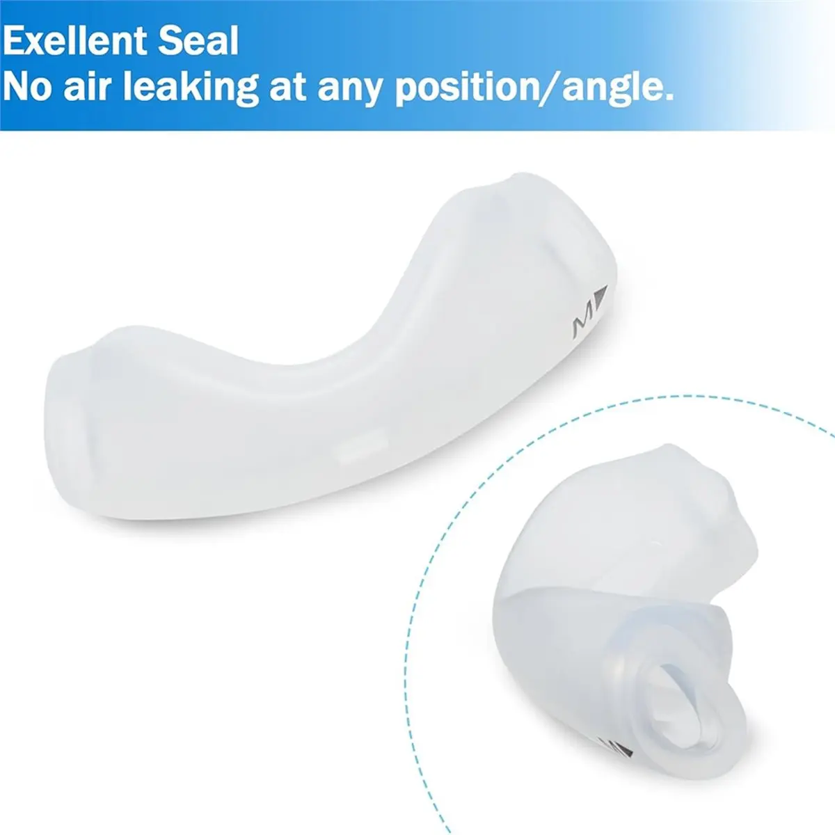 【COUNTDOWN DEAL】 3 Pcs Nasal Cushion for DreamWear Supplied Soft Silicone Gel for CPAP Users M Size