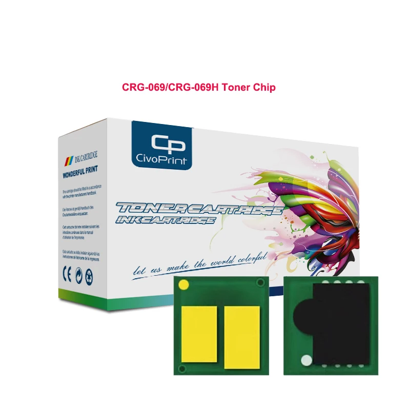 CRG-069 CRG 069 CRG069 CRG-069H CRG 069H CRG069H Compatible Toner Chip for Canon i-SENSYS LBP673Cdw MF750C Cartridge Chip