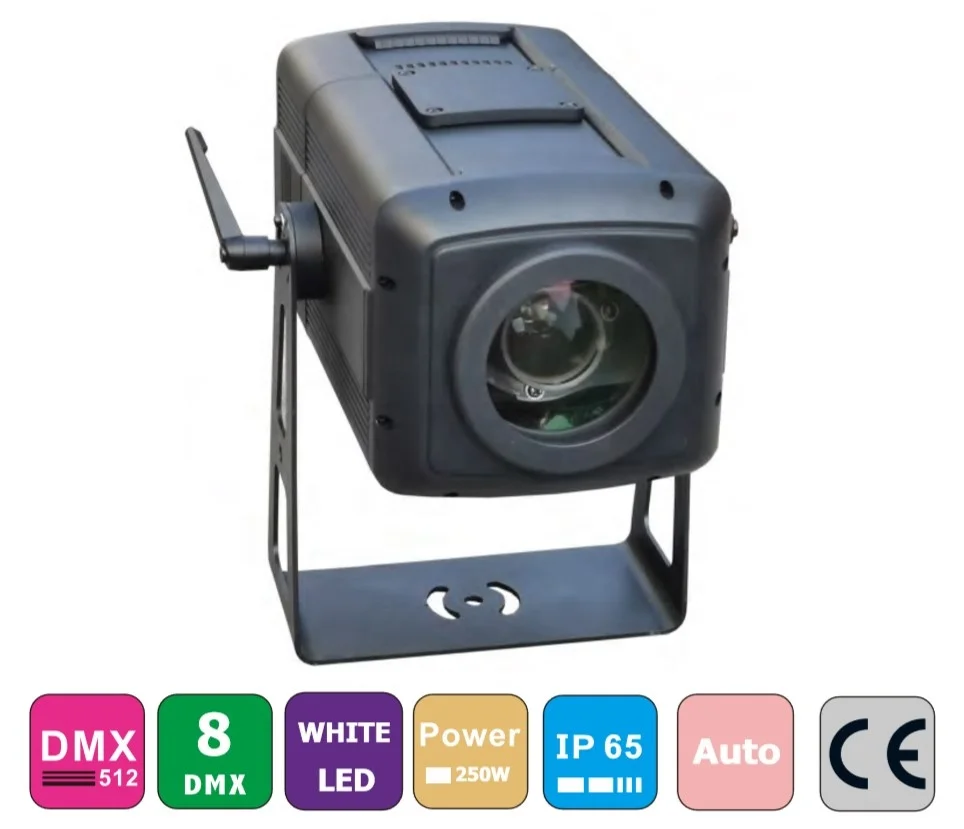 Waterproof IP65 Outdoor LED Gobo Projector 200W 300W Zoom DJ Disco LED Stage Lights