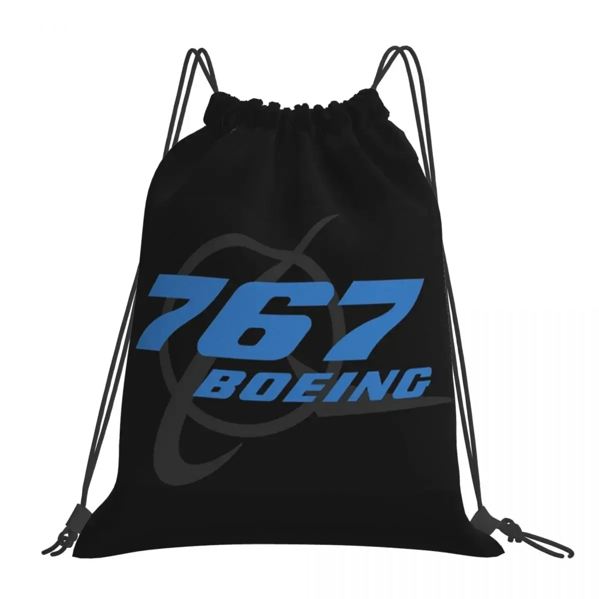 

Boeing 767 Essential Backpacks Casual Portable Drawstring Bags Drawstring Bundle Pocket Sports Bag BookBag For Man Woman Student