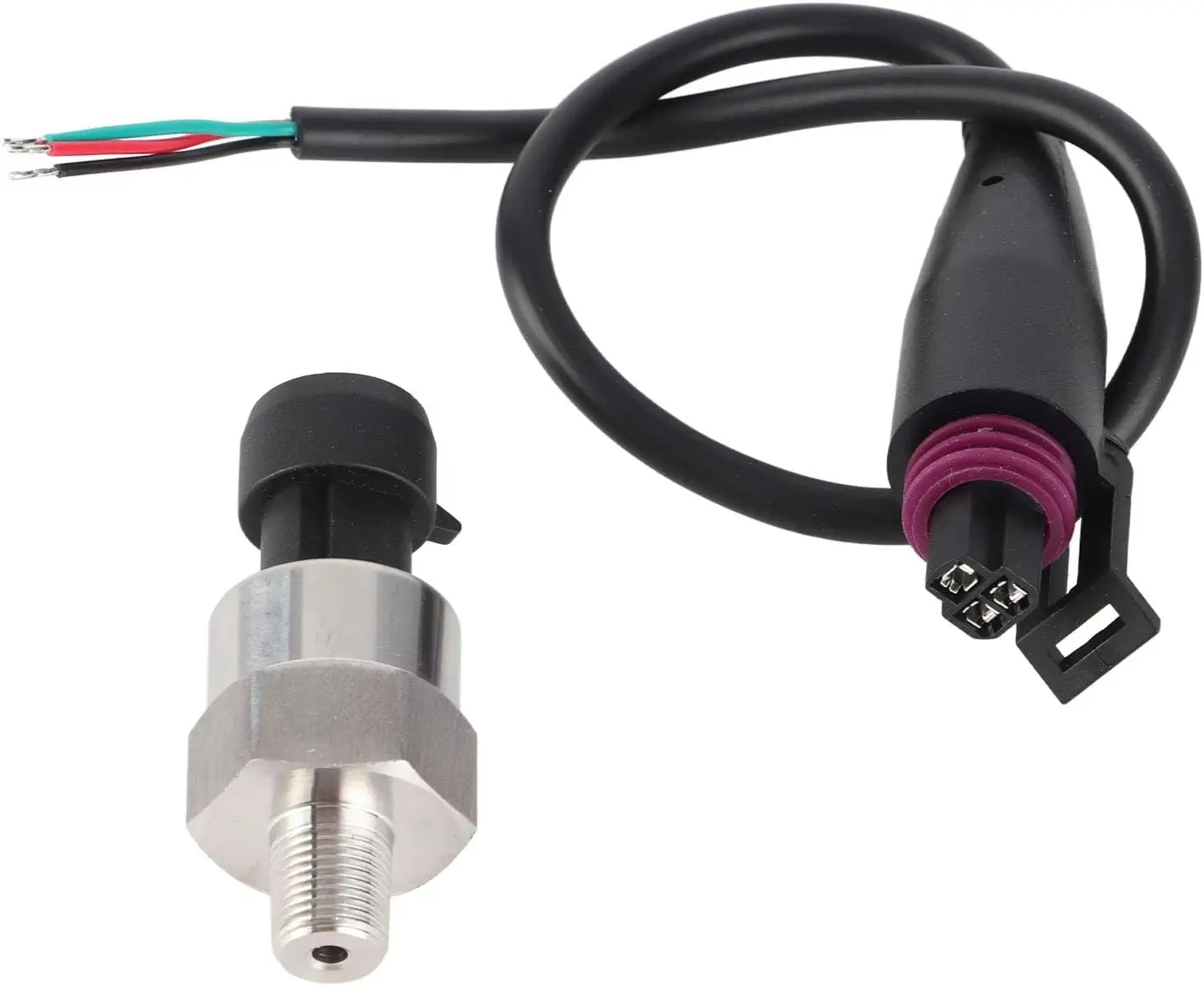 1pc 1/8NPT Thread Stainless Steel Pressure Transducer Voltage Sender Sensor  CYB4292 for Oil Fuel Air Water (100PSI)