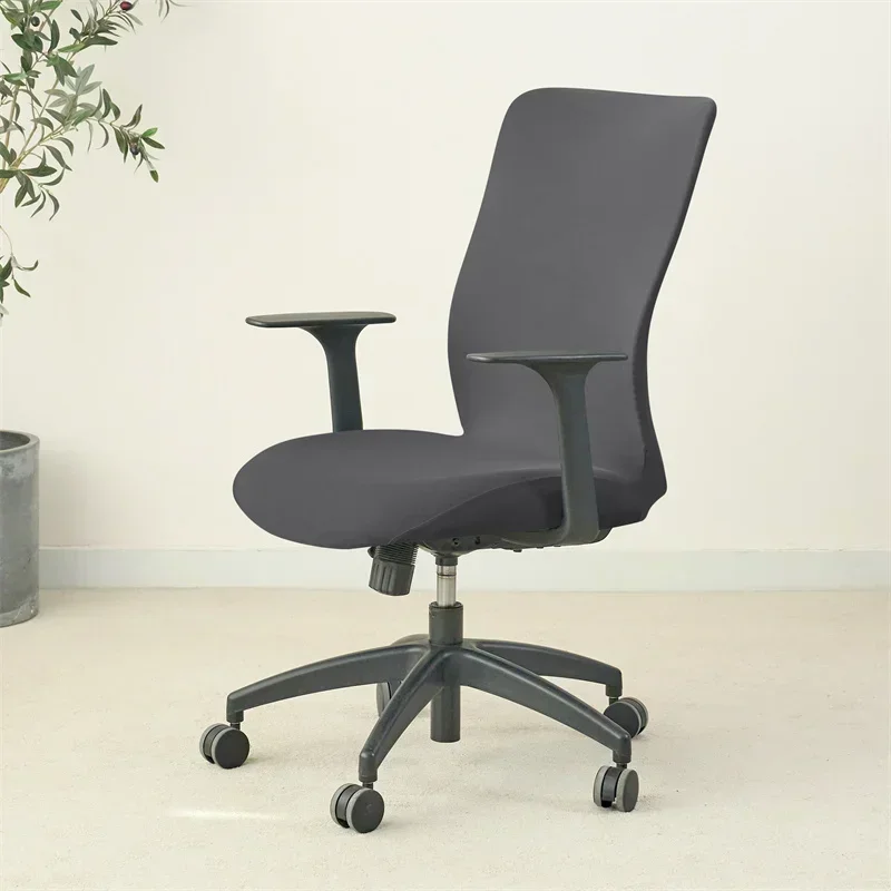 1PC Einfarbig Büro Sessel Abdeckung Stretch Spandex Computer Stuhl Abdeckungen Lift Rotierenden Stuhl Fall Funda Silla Escritorio – Detail 8