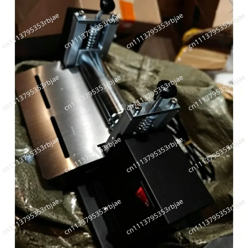 220V Electric Hand-cranked Small Leather Desktop Drawing Machine Pull Shoulder Strap Barrel Press Leather Laminat Machine