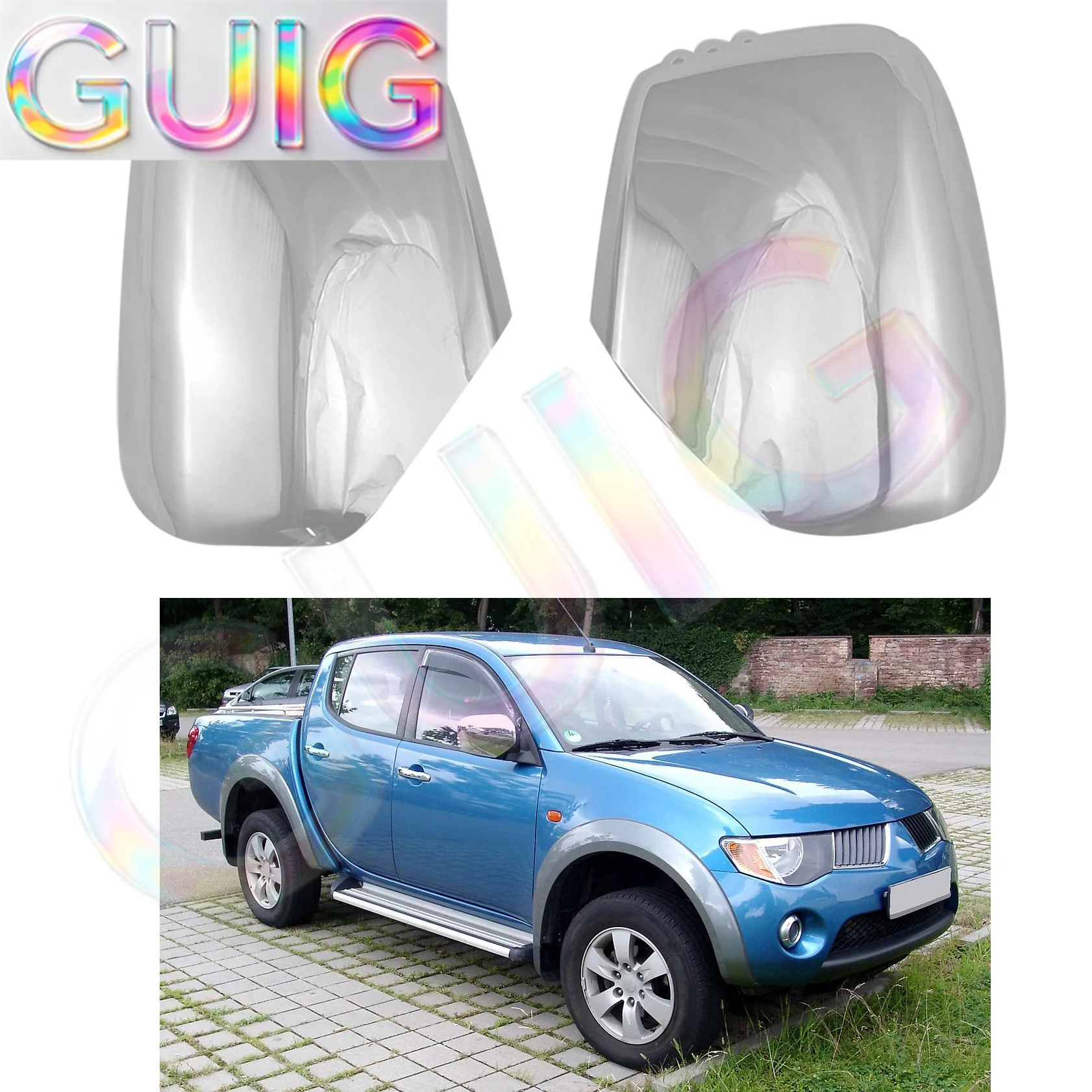 Корпус указателя поворота с плафоном для зеркала заднего вида для Mitsubishi Pajero 2005-2014 TRITON L200