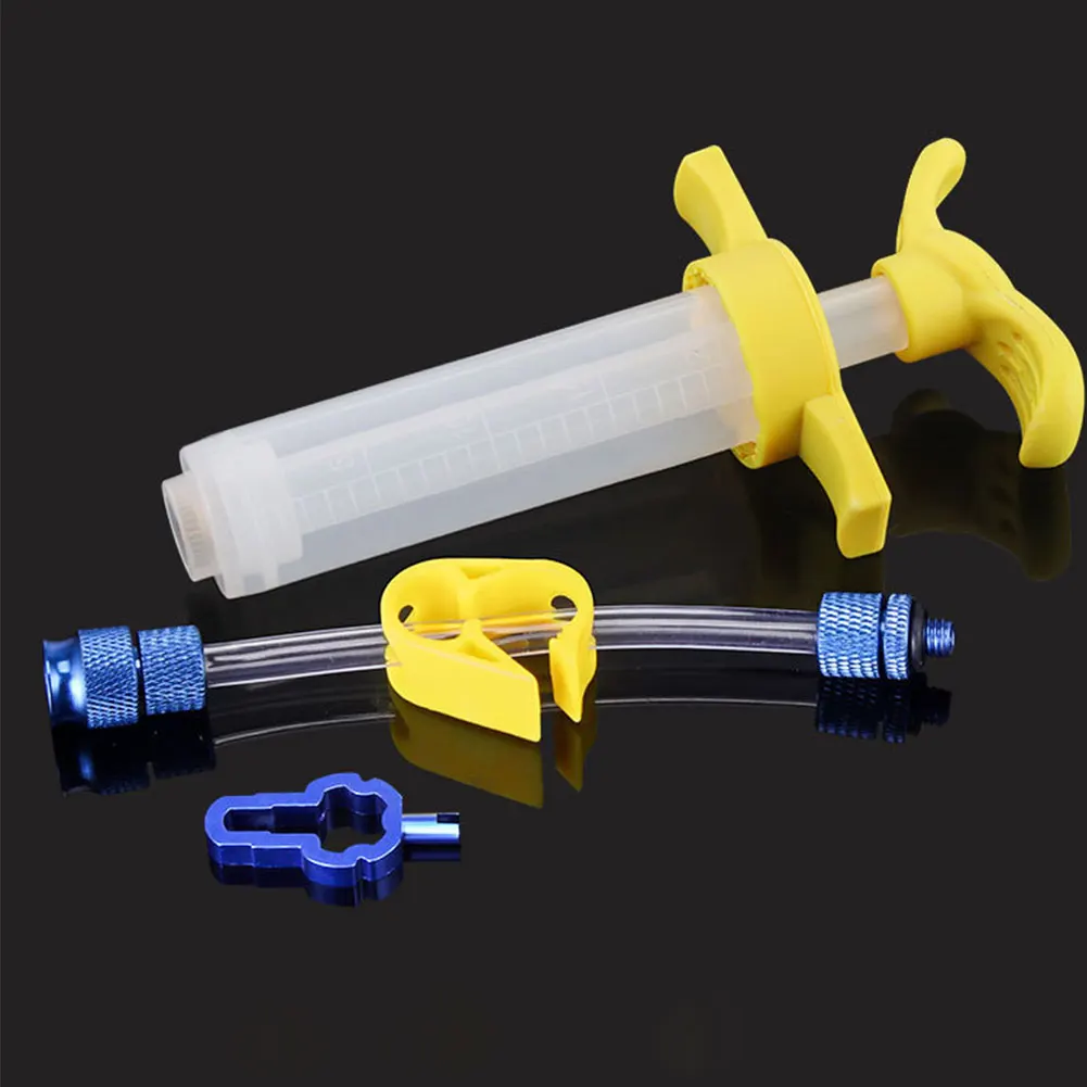 MTB Hydraulic Disc Brake Oil Bleed Kit Universal Cycling Tubeless Sealant Injector Syringe Bicycle Valve Core Removal Tool