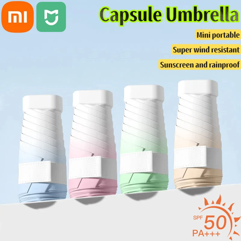 

Xiaomi Ultra Compact Mini Umbrella Gradient Coating Portable Pocket Sun Rain Dual Use Lightweight Travel Umbrella For WomenMen