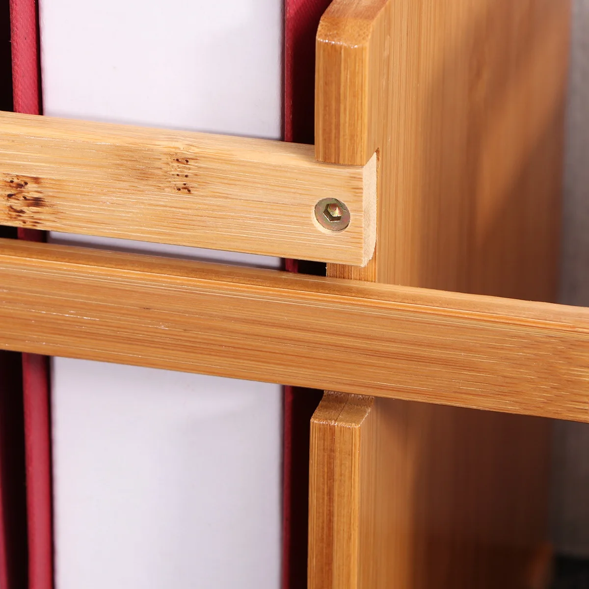 1 قطعة رف كتب سطح المكتب قابل للتمدد رف تخزين صغير رف ألوان خشبي قابل للتعديل