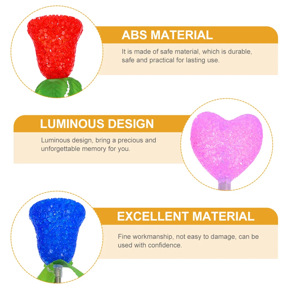 

4Pcs Glow Music Shaking Rods Luminous Stick Festival Celebration Flashing Hand Sticks Creative Plaything Music Shaking Rods