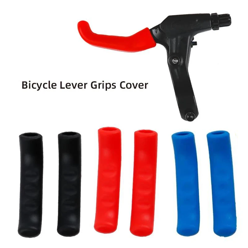 1/2PC Verstärkte Silikon-Schutzabdeckung für Fahrradbremsgriffe, Rutschfeste Abdeckung für Mountainbikes und Fahrradzubehör – Detail 2
