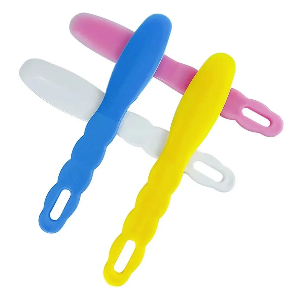 10pcs Plastic Handle Dental Plaster Spatula Alginate Cement Powder Mixing Tool for Dental Lab & Clinic Dentistry Supplies ﻿