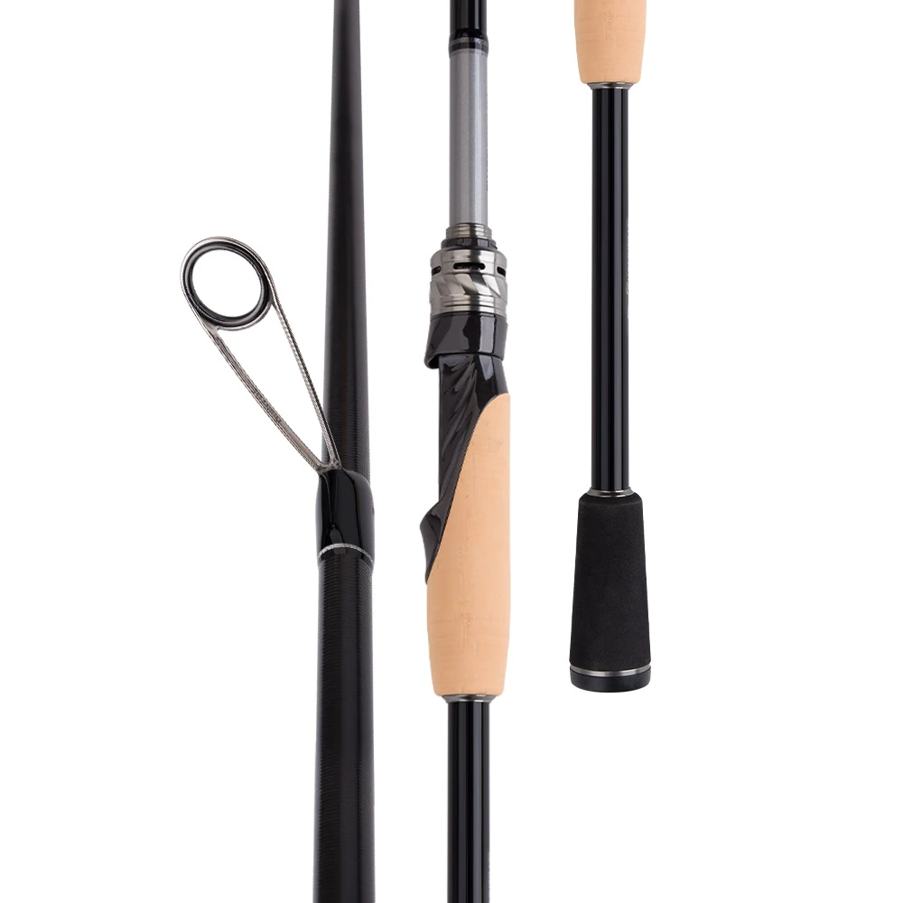 FISHINGFANS PERFORMER Titan TZ Guide Kohlefaser-Rollenhalterung AA Korkgriff 6'6 6'8 L M ML MH Power 7-26lb Karpfen- und Barsch-Angelrute