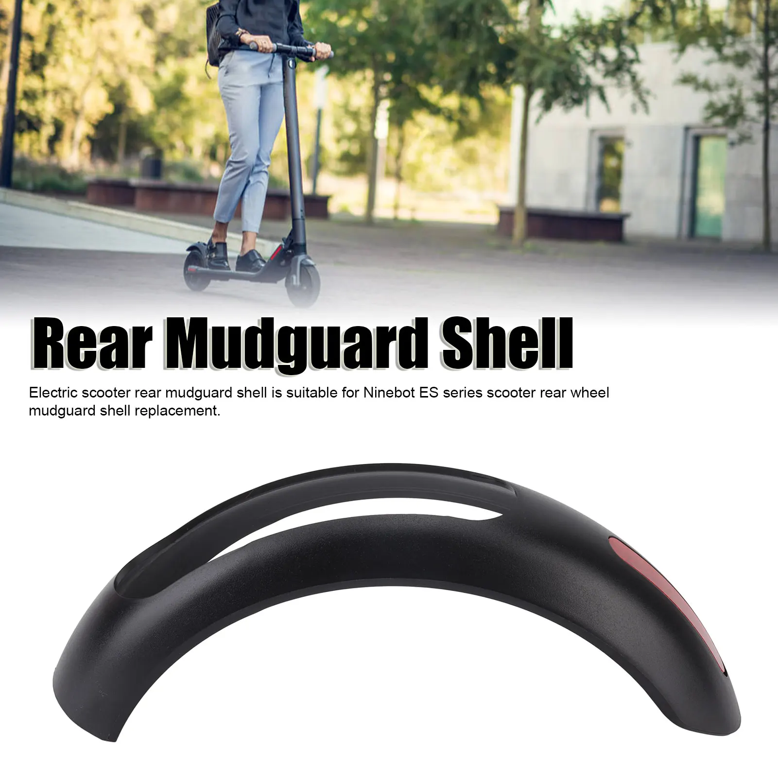 Electric Scooter Rear Mudguard Shell Rear Wheel Mudguard Plastic Shell Easy Using Durable for Xiaomi Ninebot ES1 ES2 ES3 ES4