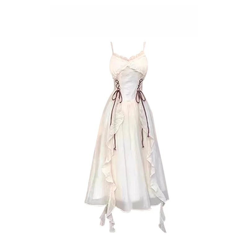 Ele irt Top And Strap Dr Set in due pezzi Dimagrante Sentimenti di fascia alta Faionable V-Ne Long Sve Summer Outfit