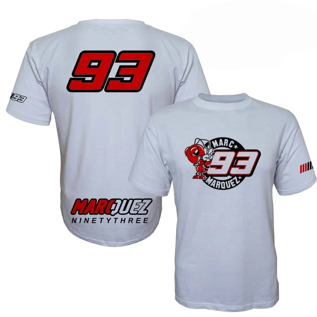 

2025 New Alex Marquez 93 Motorcycle Printed T-shirt Men's and Women's T-shirts Men's Street Trend