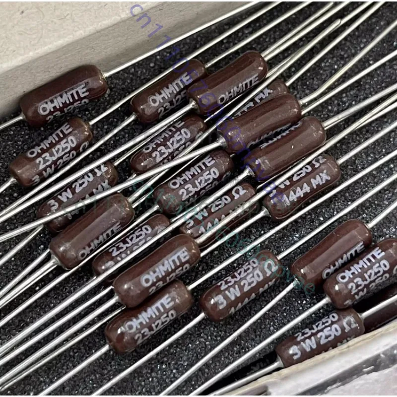 1pcs  Original American OHMITE 23J250 250R 3W 250 Ohm high-precision audiophile non-inductive resistor