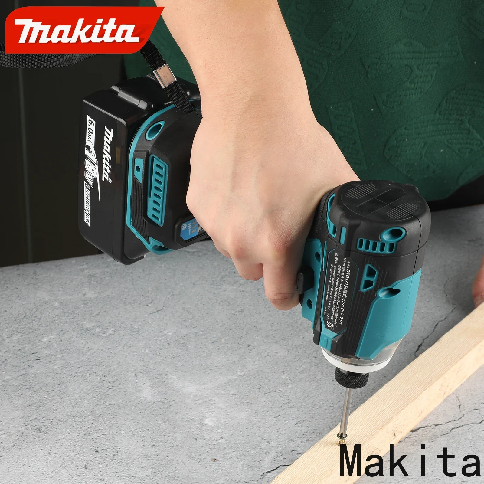 Makita DTD171 18V Brushless Impact Driver Rechargeable Screwdriver Drills Cordless Power Tools