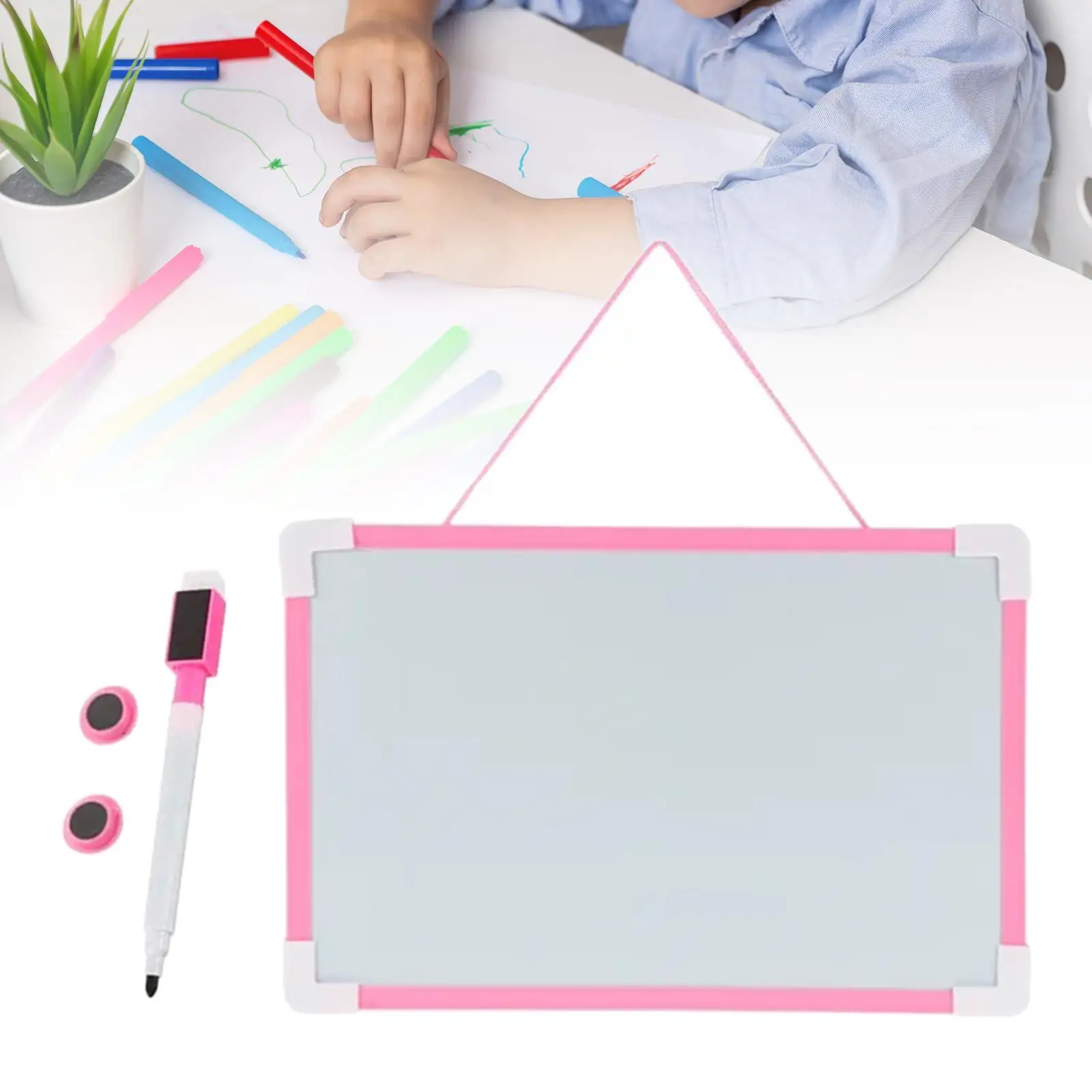 Dry Erase Board Writing Board Portable Wall Hanging Magnetic Whiteboard