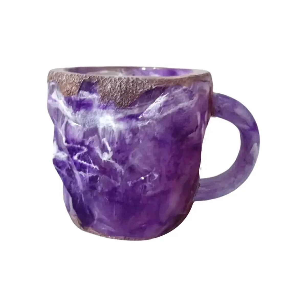 Mineral Crystal Coffee Mug, Elegant Multi-Colored Imitation Mineral Crystal Mug, Mineral Coffee Mug Crystal Coffee Mug