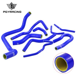 Mavi ve Sarı D15/16 Silikon Radyatör Soğutma Hortumu, Honda CIVIC SOHC D15 D16 EG EK 92-00 için PQY logolu Silikon hortum kiti
