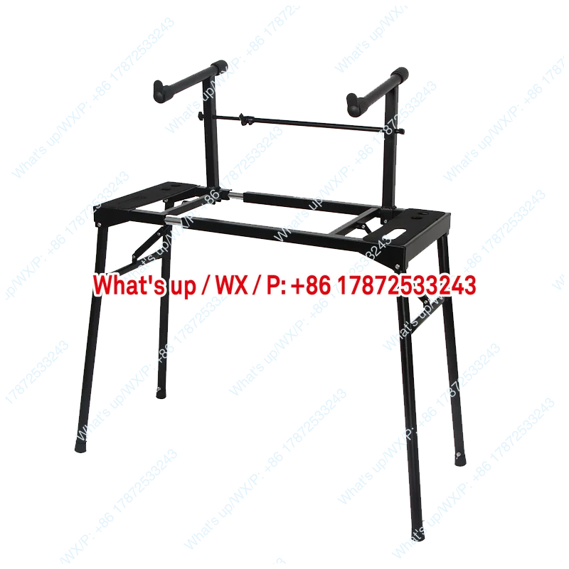 Electric piano stand with 88 keys and 61 keys, universal keyboard stand, double-layer portable folding piano stand for home use view 3