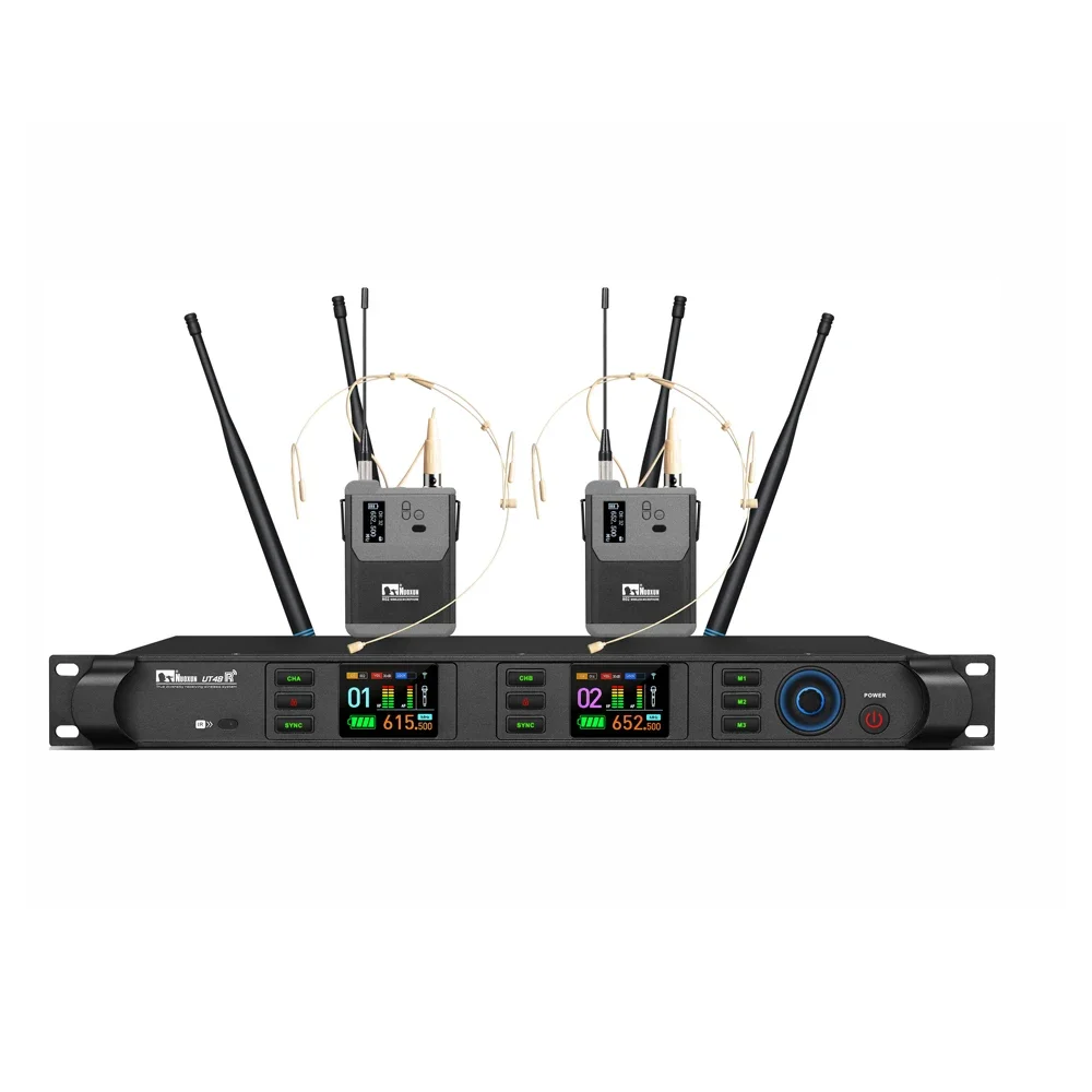 Professional Microphone Uhf System With Wireless Headphones Mic 2 Sm7b Microphone