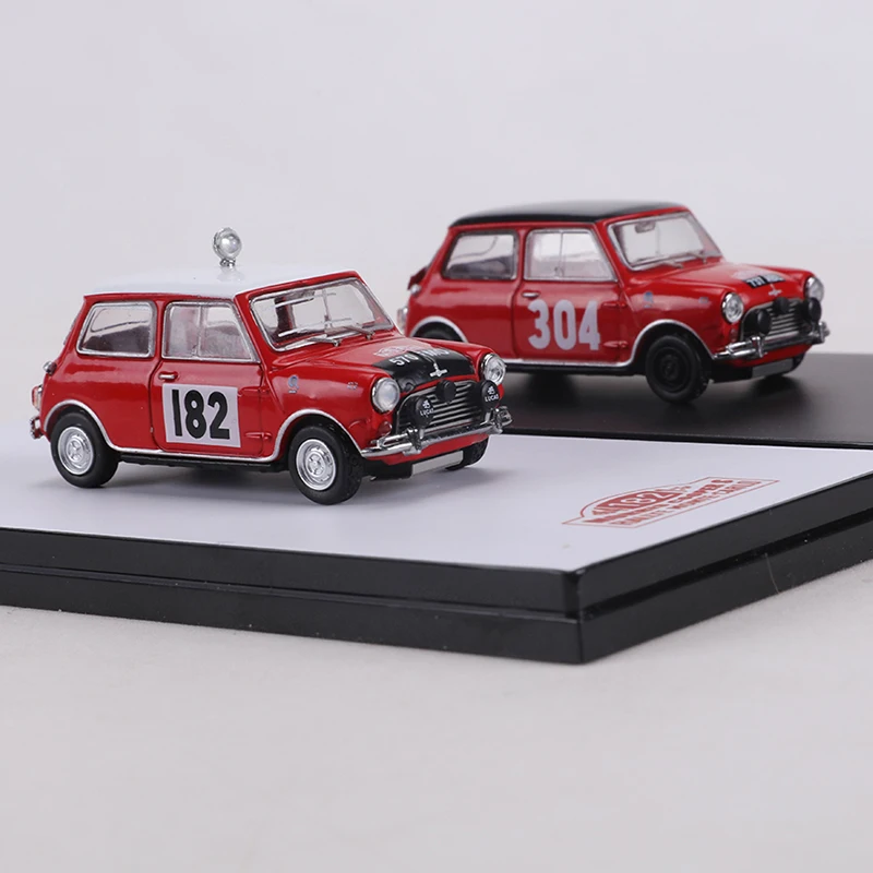 GCD 1:64 1962/1964 MINI COOPER Monticello Rally Series Rennwagen Legierungsmodellauto