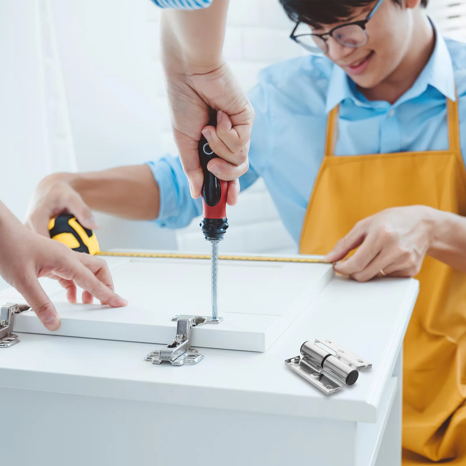 

2Pcs Glass Shower Door Hinges Stainless Steel Folding Heavy Duty Concealed Door Hinges Bathroom Partition Hardware