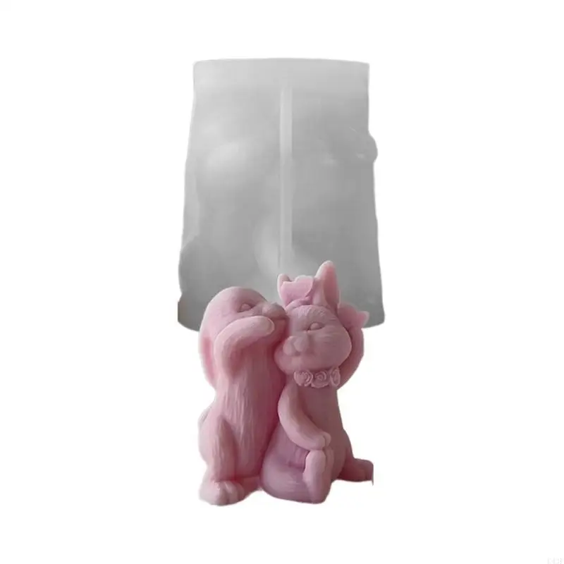 

K43F Rabbit Silicone Mold Easter Animal Scented Epoxy Casting Molds