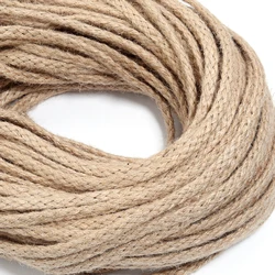 6mm-50mm Natural Jute Ribbon Bow Crafts DIY Vintage Jute Burlap Fabric Gift Wrap Sewing Party Wedding Christmas Decortion
