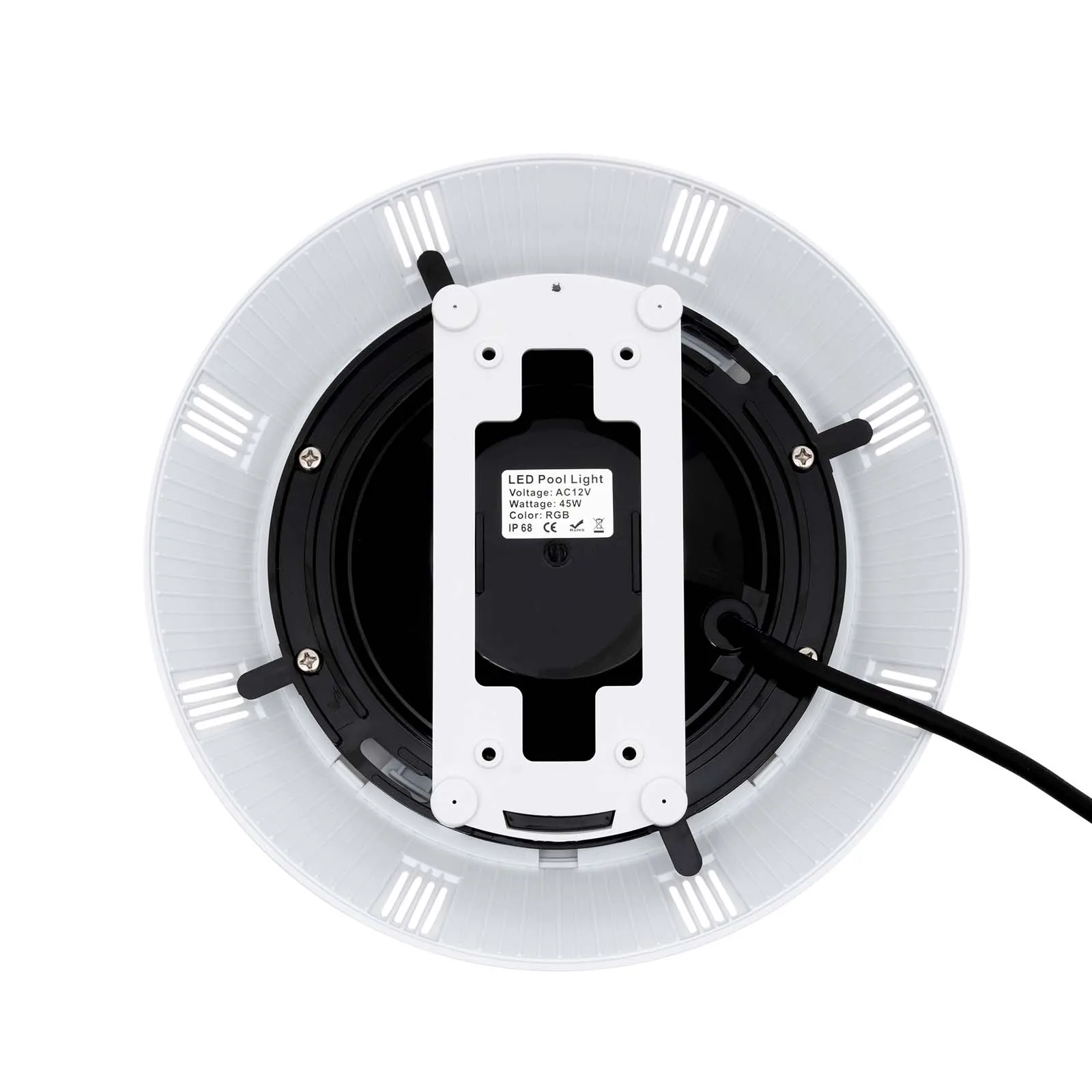 12 فولت 45 واط إضاءة حمام السباحة/المسبح تحت الماء تغيير لون LED RGB 2500lm ث/جهاز التحكم عن بعد غاطسة مصباح ليد IP68 مقاوم للماء