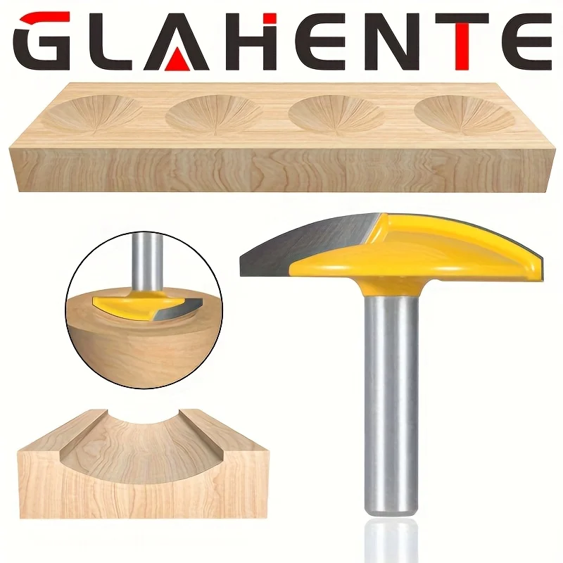 

1 шт. Набор фрез для деревообработки — хвостовик 1/2 дюйма с фрезами 8 мм/6 мм/1/4 дюйма: фреза с плоским дном, круглым дном, долбежом и закруглением.