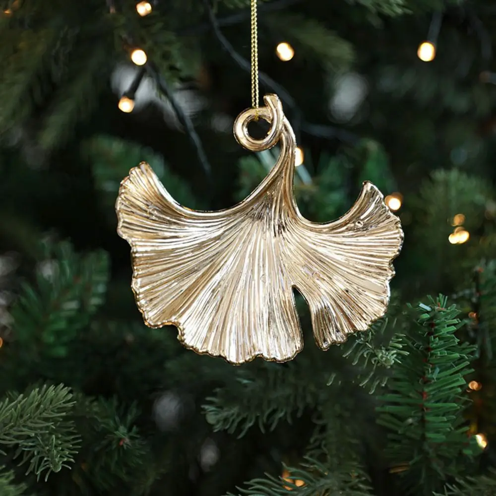 Plastic Christmas Gold Plating Hanging Pendant Elk Snowflake Angel Xmas Pendants Butterfly Decorative Christmas Tree Ornaments