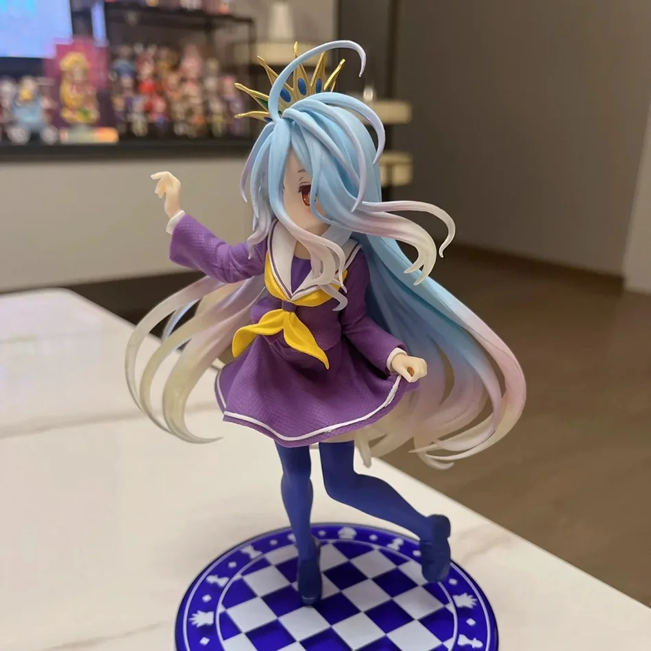 Anime NGNL No Game No Life White 19CM Figure Anime Shiro PVC Anime Action Figures Model Collection Ornament Anime Toy Gift