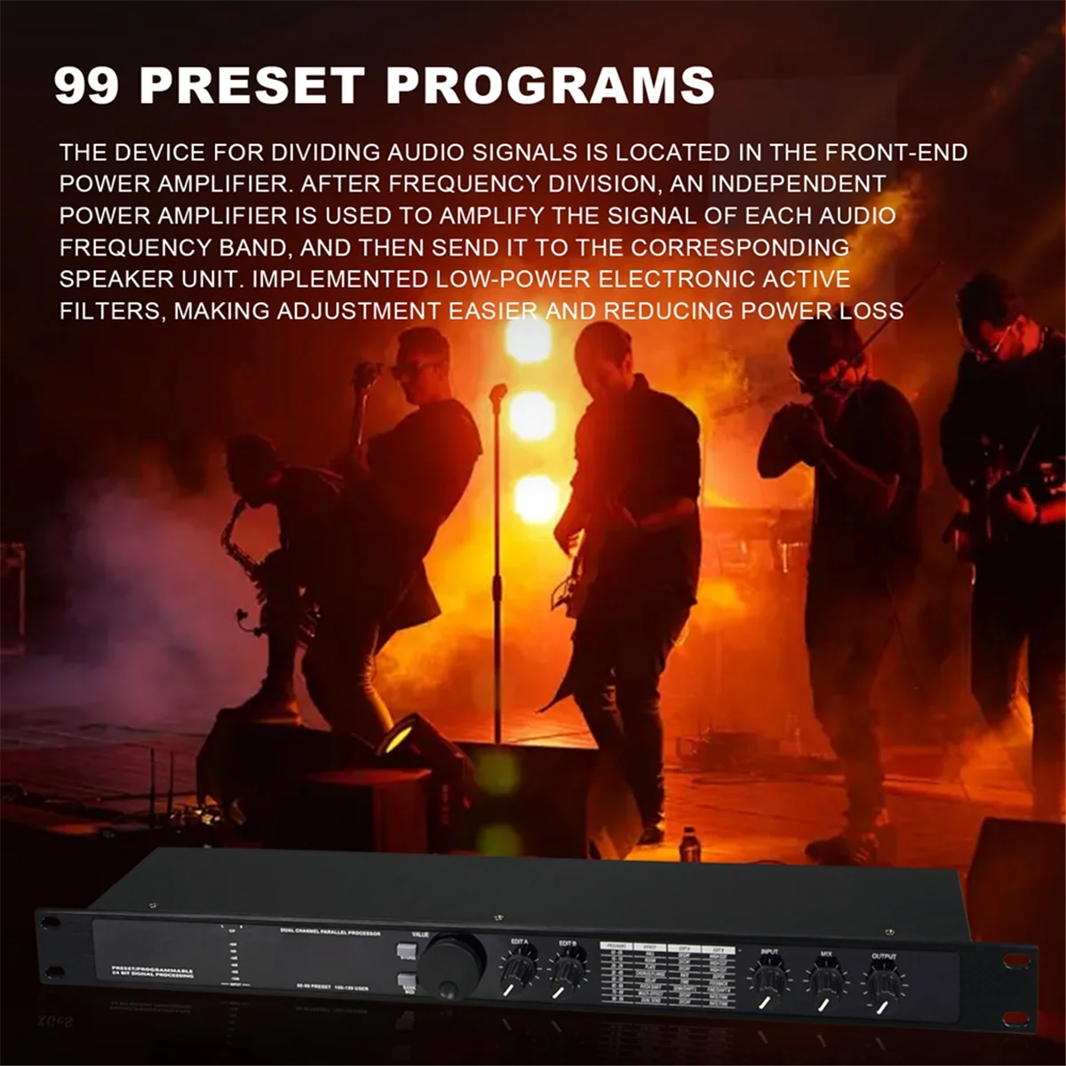 Professionele Digitale Galm Multi Effect DSP Processor Audio Processor Equalizer US PLUG G