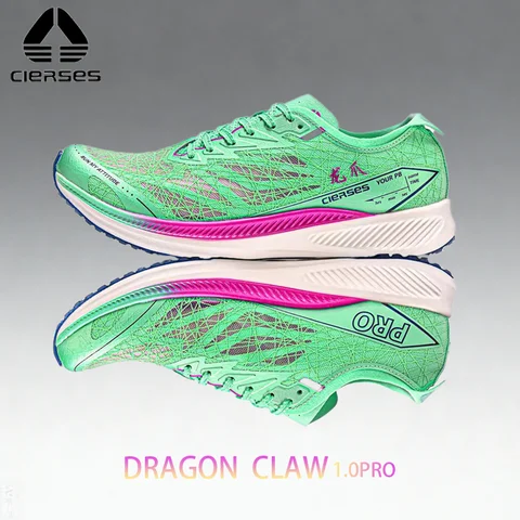 CIERSES Dragon Claw 1.0 Full-Length Carbon Plate Marathon Running Shoes for Men - Non-Slip Wear-Resistant & Comfortable 2436