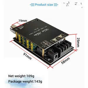 Amplificateur de puissance audio TDA7498E 2*100W compatible Bluetooth 5.0 Stereo HiFi Class D Digital Home Cinema AUX Music AMPLI 10 meilleures ventes TDA7498 - No 1